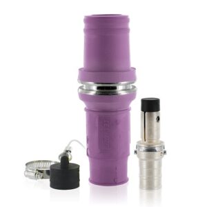 Leviton 49M44-P Single Pole Male Rhino Plug, Purple, 444 MCM