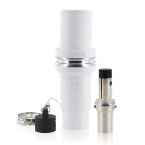 Leviton 49M44-W Rhino-Hide 49 Series Single Pole Male Connector, 444 MCM, White