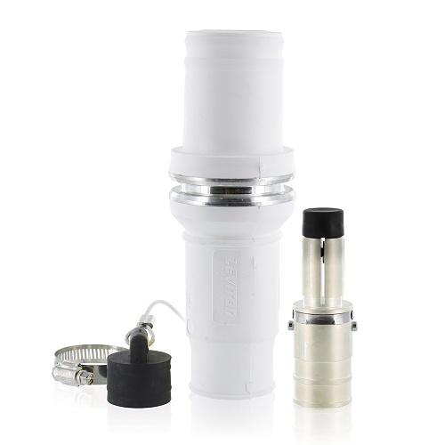 Leviton 49M64-W Rhino-Hide 49 Series Single Pole Male Connector, 646 MCM, White