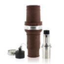 Leviton 49M77-H 49 Series Single Pole Male Plug, High Amperage, 777 MCM Cable, Brown