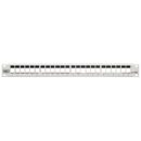 Leviton 4S255-WS4 Blank Patch Panel, 24-Port, 1U, Shielded, Flat, Quick-Patch, White