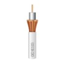 Genesis 50015501 RG59 Coaxial CCTV Cable, 20 AWG BC Braid, CL2, ETL, Sunlight Resistant, 500' (152.4m), Pull Box, White