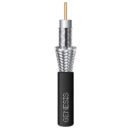 Genesis 50031008 RG6 CCS Dual-Shield General Purpose CATV Cable, CL2,CM, Sunlight Resistant, 1000' (304.8m), Reel, Black