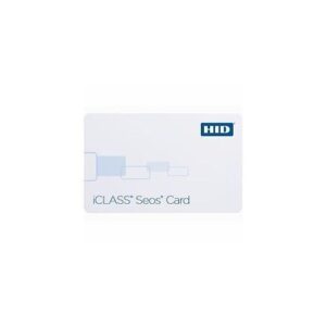 HID 5005PGGSN 500 iCLASS Seos Smart Card, 16KB Memory, PVC, White Gloss Finish