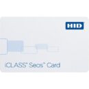 HID 5006PG1MN iCLASS Seos 8K Composite Card, SIO Programmed, Glossy Front and Back with Magnetic Stripe, Sequential Matching Encoded/Printed (Inkjetted), No Slot