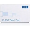 HID 5006PGGMN iCLASS Seos 8K Composite Card, SIO Programmed, Glossy Front and Back, Sequential Matching Encoded/Printed (Inkjetted), No Slot, White