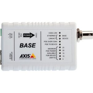 AXIS T8641 T864 Series PoE+ over Coax Base, Single Base Unit, White