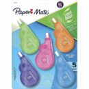 Paper Mate 5032315K Dryline Tape Mini Fashion Colors, 5 -Pack