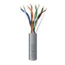 Genesis 50781109 CAT5e Riser Cable, 24/4 Solid BC, Unshielded, UTP, CMR, Sunlight Resistant, 1000' (304.8m), REELEX Pull Box, Gray