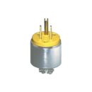 Leviton 515PA Connectors, YL Plug Dead Front 2PO 3WI 5-15P 15A125V