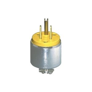 Leviton 515PA Connectors, YL Plug Dead Front 2PO 3WI 5-15P 15A125V