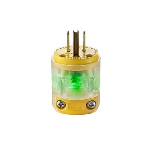 Leviton 515PV-LIT Lighted Plug, Connectors