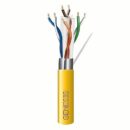 Genesis 51931102 CAT6a Riser Cable, 23/4 Solid BC, Unshielded, CMR, FT4, Sunlight Resistant, 1000' (304.8m) Pull Box, Yellow