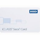 HID 52063PSPGGAAAN iCLASS 8K Seos iCLASS 32K Prox Card, SIO and Access Control Application Programmed, 125 kHz with HID or Indala format, Glossy, Sequential Matching Encoded/Printed, No Slot