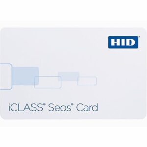 HID 52063PSPGGAAAN iCLASS 8K Seos iCLASS 32K Prox Card, SIO and Access Control Application Programmed, 125 kHz with HID or Indala format, Glossy, Sequential Matching Encoded/Printed, No Slot