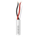 Genesis 52501101 16/2 Stranded Riser Speaker Cable, Unshielded, CL3R, CMR, FT4, Sunlight Resistant, 1000' (304.8 m), REELEX Pull Box, White