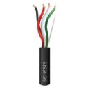 Genesis 52515508 16/4 Stranded Riser Speaker Cable, Unshielded, CL3R, CMR, FT4, Sunlight Resistant, 500' (152.4m), REELEX Pull Box, Black