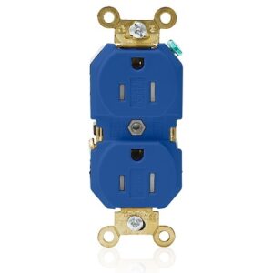 Leviton 5262-SGB TR Duplex Receptacle Back and Side Wired