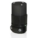 Leviton 5269-PLB Straight Blade Connector, Industrial Grade, 15A, 125V, Black