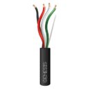 Genesis 52865008 14/4 Stranded Outdoor Audacious Speaker Cable, Unshielded, Direct Burial, CL3, CM, Sunlight Resistant, 500' (152.4 m), Reel, Black