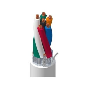 Belden 5304FE 0081000 18/6 Shielded Security and Sound Cable, BC, CMR, 1000' (304.8m), Gray