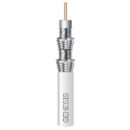 Genesis 53071101 RG6 CCS Quad-Shield Riser CATV Cable, 1000' (304.8m), Pull Box, White