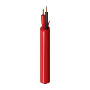 Belden 5320UL 0021000 18/2 Solid Fire Alarm Cable, BC, Rated-FPLR, 1000' (304.8m), Red