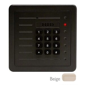 HID 5355ABK14 ProxPro 5355 125kHz Wall Switch Proximity Reader with Wiegand Output, Keypad and Terminal Strip, Beige