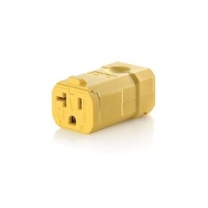 Leviton 5359-VY Connectors, YL Python Conn 2PO 3WI 5-20R 20A125V