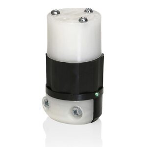 Leviton 5369-PLC Connectors, 20A 125V 2-Pole 3-Wire Connector