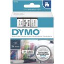 DYMO 53713 D1 Series 1" Label Tape Cartridge, 10', Black on White