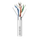 Genesis 53921001 CAT6 Plus Plenum Cable, 23/4 Solid BC, Shielded, CMP, FT6, 1000' (304.8m), Reel, White