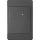 HID 5395C2100 ThinLine II Proximity Reader with Wiegand Output, Pigtail, Beep On, LED Normally Red, Reader Flashes Green on Tag Read, Designer Charcoal Gray