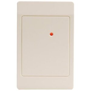 HID 5395CB100 ThinLine II Proximity Reader with Wiegand Output, Pigtail, Beep On, LED Normally Red, Reader Flashes Green on Tag Read, Classic Beige