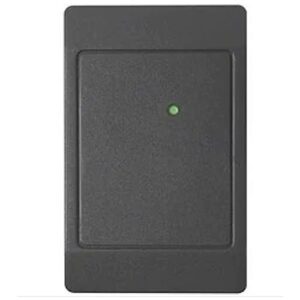 HID 5395CK107 ThinLine II Proximity Reader with Wiegand Output, Pigtail, Beep Off, LED Normally Off, Host must Flash Red and/or Green, Classic Black