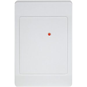 HID 5395CW105 ThinLine II Proximity Reader with Wiegand Output, Pigtail, Beep Off, LED Normally Red, Host must Flash Green, Classic White
