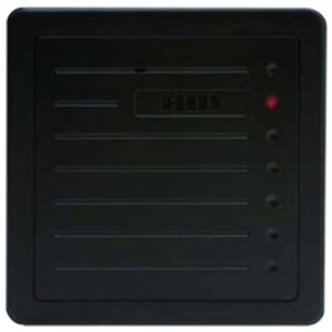 HID 5455BKN00 ProxPro II Proximity Card Reader with Wiegand Output, Beep On, LED Normally Red, Reader Flashes Green on Tag Read, Black