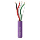Genesis 54745510 16/4 Stranded Riser Audacious Speaker Cable, Unshielded, CMR, FT4, Sunlight Resistant, CL2R, 500' (152.4m), REELEX Pull Box, Purple