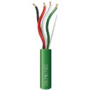 Genesis 54766105 14/4 Stranded Riser Audicious Speaker Cable, Unshielded, CMR, FT4, Sunlight Resistant, CL2R, 500' (152.4m), Reel-in-a-Box, Green