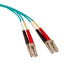 Leviton 54DLC-M15 Economy Series Duplex Fiber Optic Patch Cable, OM4, OFNR, 15m (49.2'), Blue