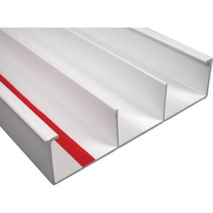 Wiremold 5500BD3-WH 5500 Series Divided Raceway Base, White