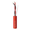 Genesis 55041004 14/1 Pair Solid Fire Alarm Cable, NYC Local Law 39, Unshielded, FPLP, NYC LL5, 1000' (304.8m), Reel, Red