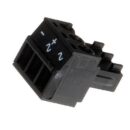AXIS 5505-281 Connector A 3-Pin 3.81 Straight, 10-Pack, Black