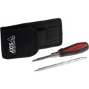 AXIS 5507-711 4-in-1 Security Screwdriver Kit with Double-Sided Insert Bits and Standard Philips Head