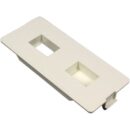 Wiremold 5507FRJ-WH 5500 Series Flush Dual RJ Connector Faceplate Fitting, White