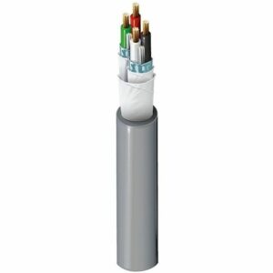Belden 5541P1 0081000 22/2 Security and Sound Cable, Riser-CM, PVC, 1000' (304.8m), Gray