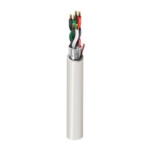 Belden 5542FE 008U1000 22/3 Shielded Security and Sound Cable, Riser-CMR, BC, 1000' (304.8m), Gray