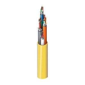 Belden 558AFJ 004A400 22/3 Pair, 18/4, 22/4 Shielded Access Control Cable, Riser-CMR, 400' (121.92m) Reel-in-Box, Yellow
