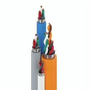 Belden 558AFS 000500 22/3, 22/2, 22/4 and 18/4 Stranded BC Access Control Cable, Shielded, CMR, Banana Peel, 500' Reel, Multicolor