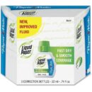 Paper Mate 5643115 Liquid Paper Fast Dry Correction Fluid, 3-Pack